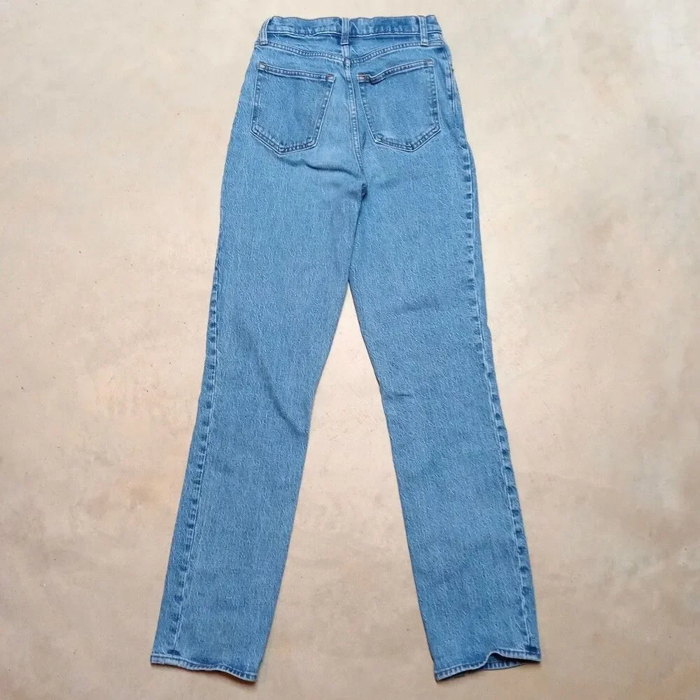 Abercrombie & Fitch Jeans Sz 26 / 2 Long 90s Relaxed High Rise Curve Love - Picture 4 of 10
